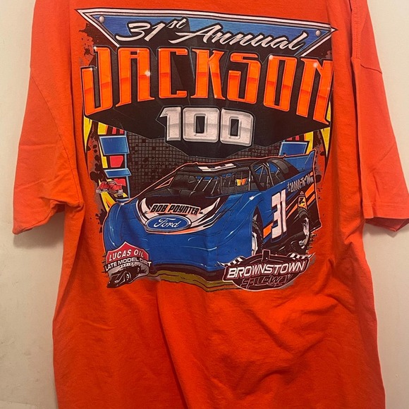 31st Annual Jackson‎ 100 Brownstown Indiana Speedway Racing Shirt L Large - Picture 3 of 4